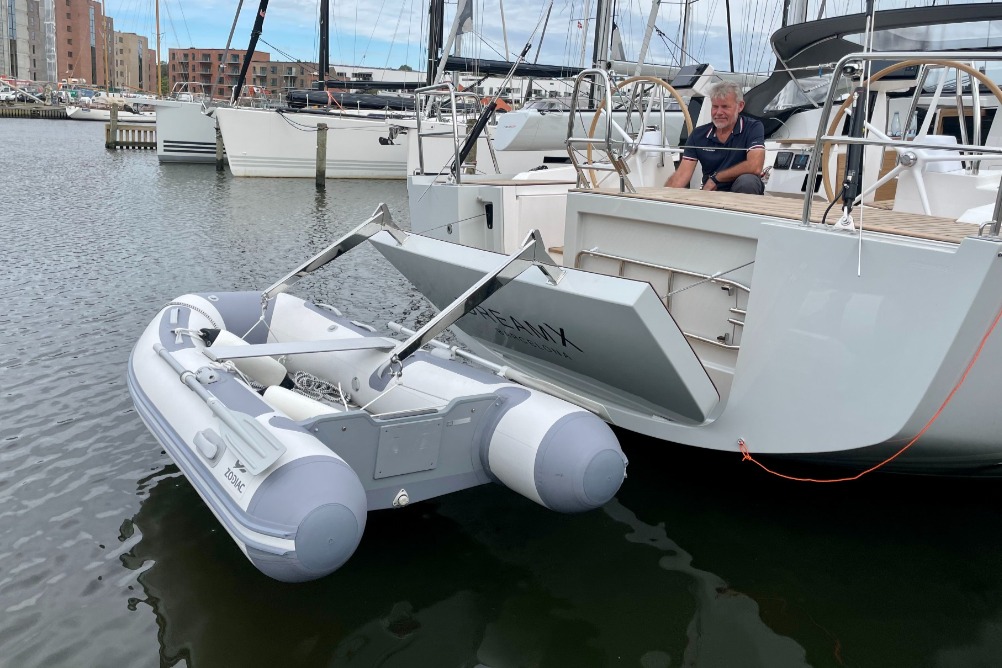 A balanced mainsail and headsail combination